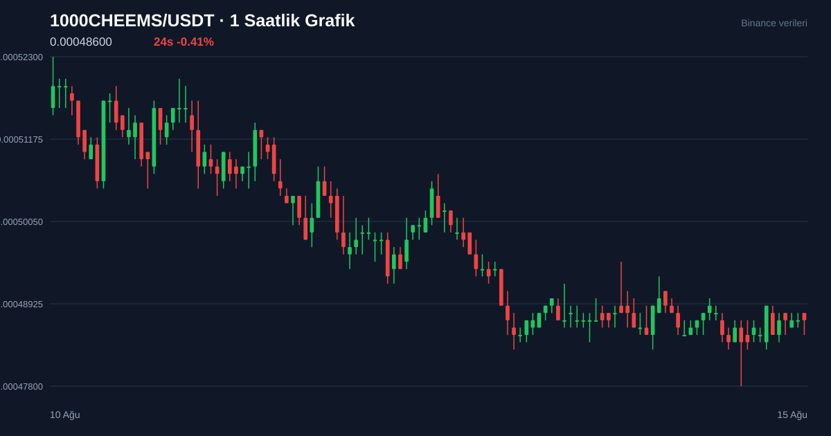 1000CHEEMS/USDT 1 saatlik statik fiyat grafiği