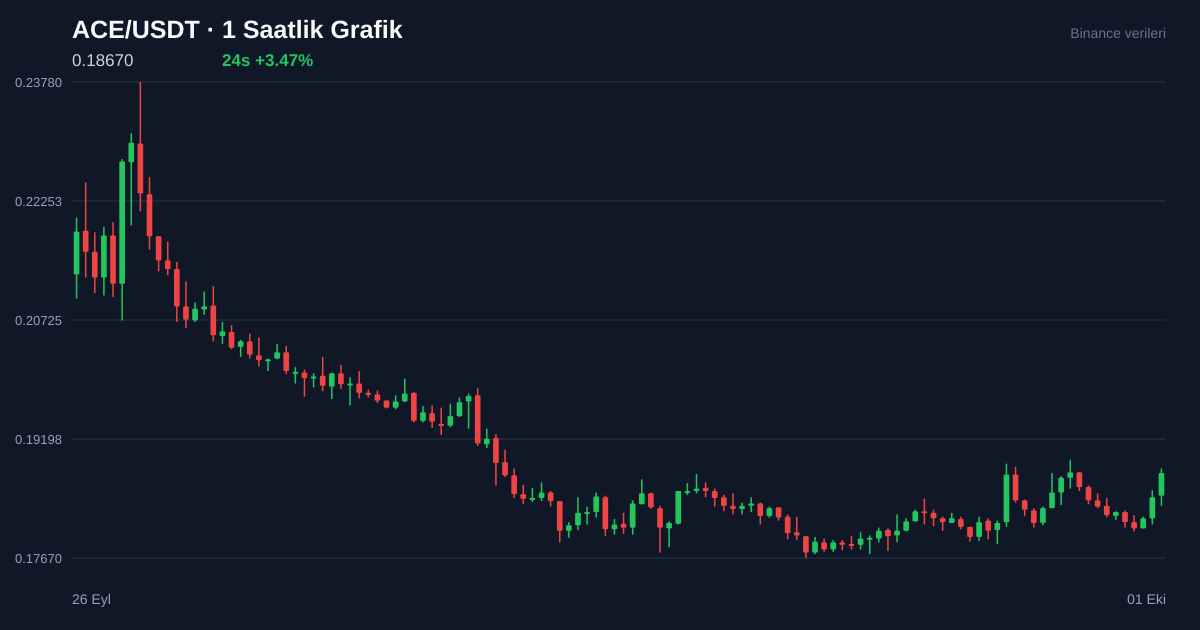 ACE/USDT 1 saatlik statik fiyat grafiği