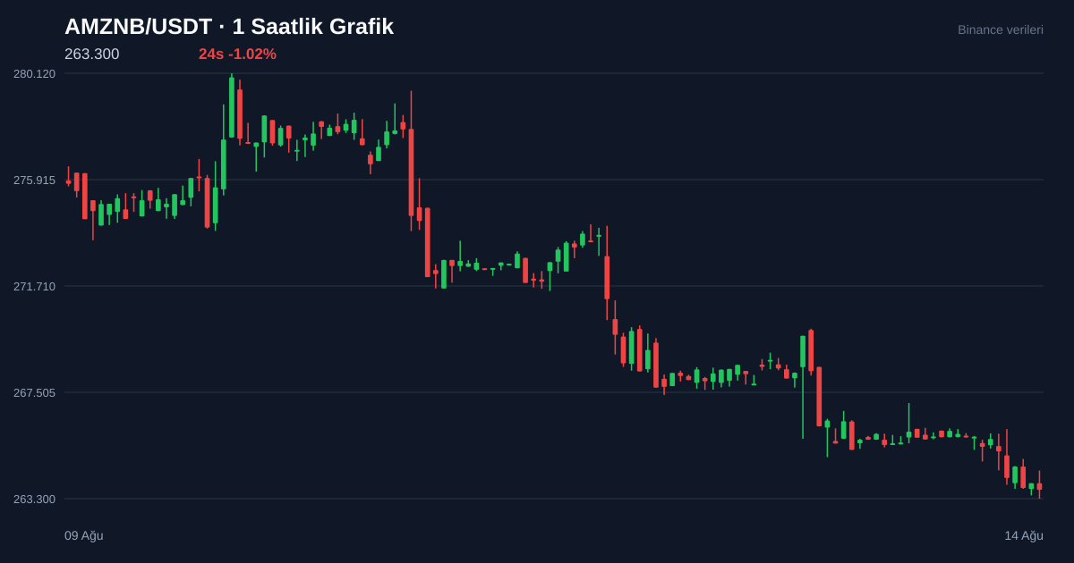 AMZNB/USDT 1 saatlik statik fiyat grafiği