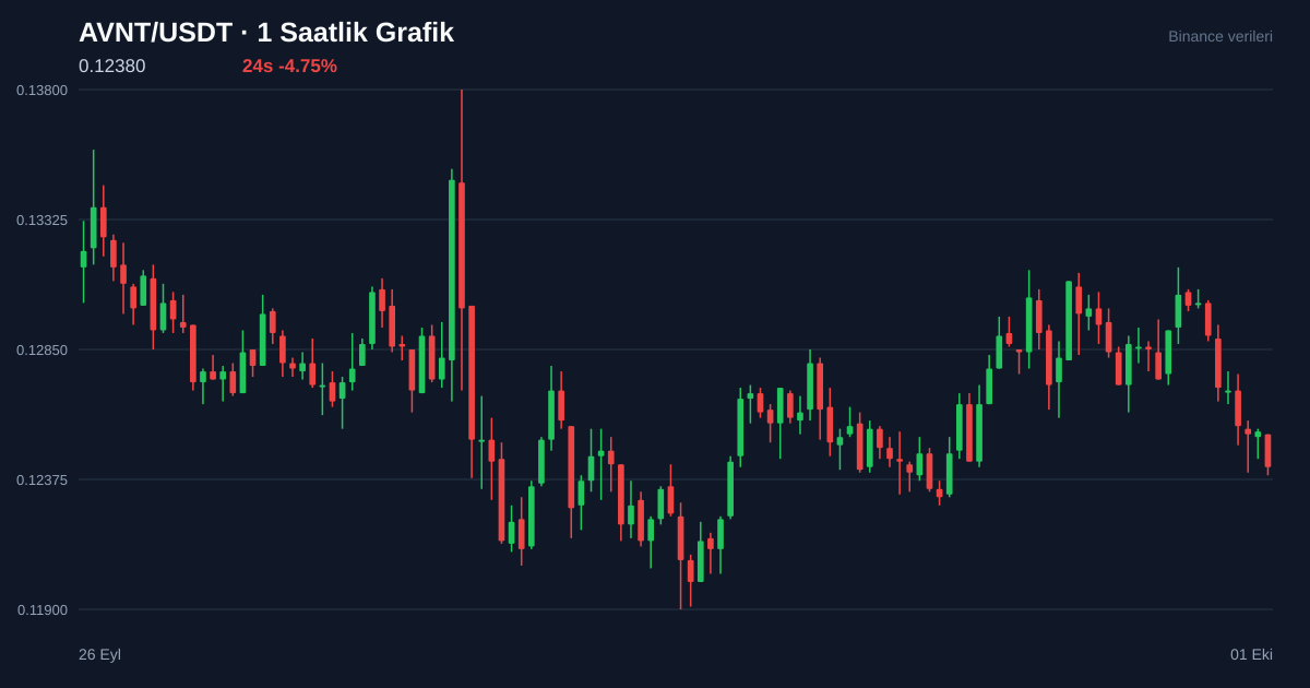 AVNT/USDT 1 saatlik statik fiyat grafiği