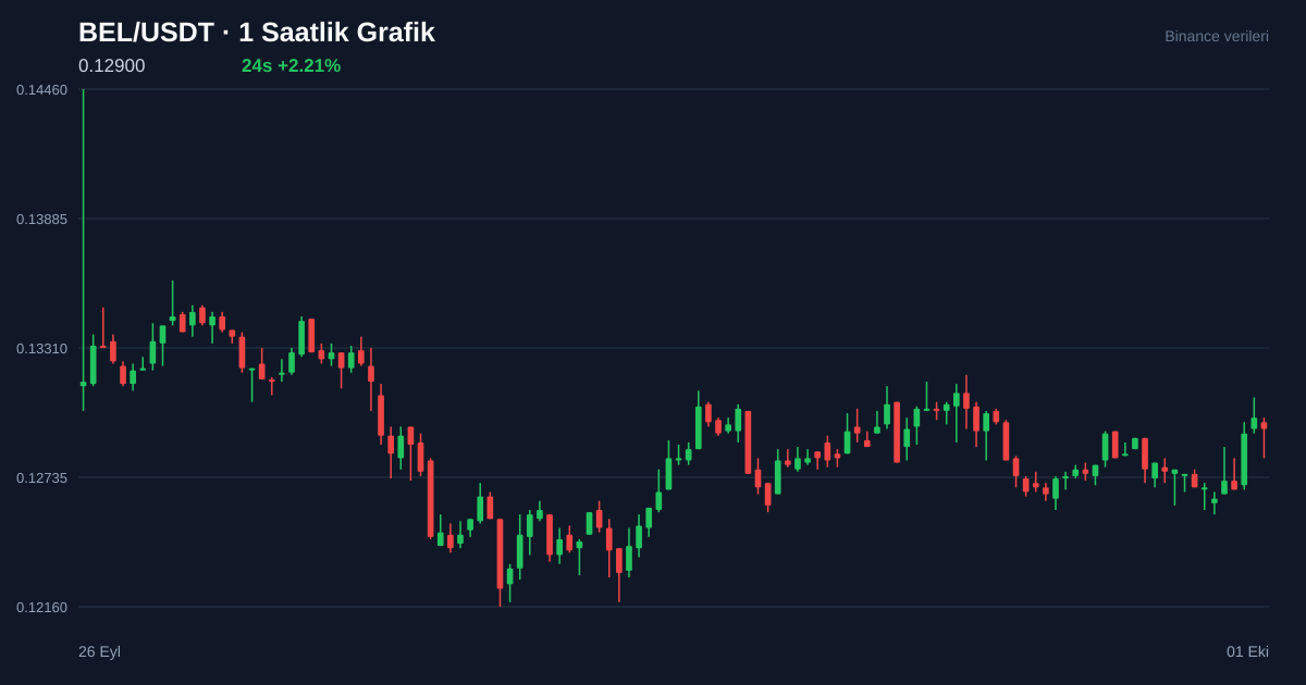 BEL/USDT 1 saatlik statik fiyat grafiği