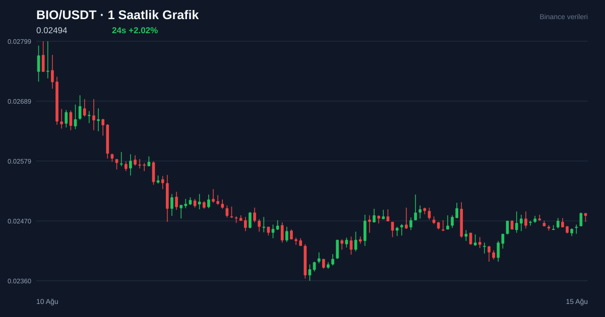 BIO/USDT 1 saatlik statik fiyat grafiği