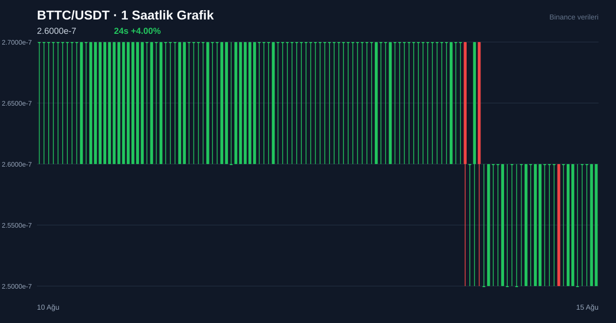 BTTC/USDT 1 saatlik statik fiyat grafiği