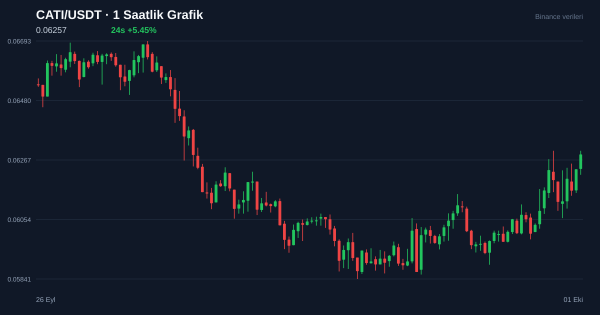 CATI/USDT 1 saatlik statik fiyat grafiği