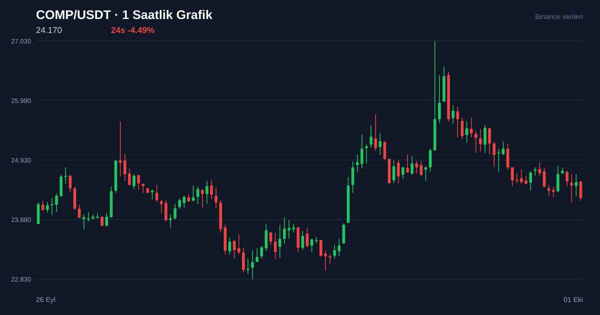 COMP/USDT 1 saatlik statik fiyat grafiği