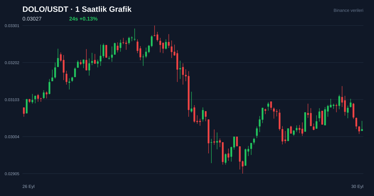DOLO/USDT 1 saatlik statik fiyat grafiği