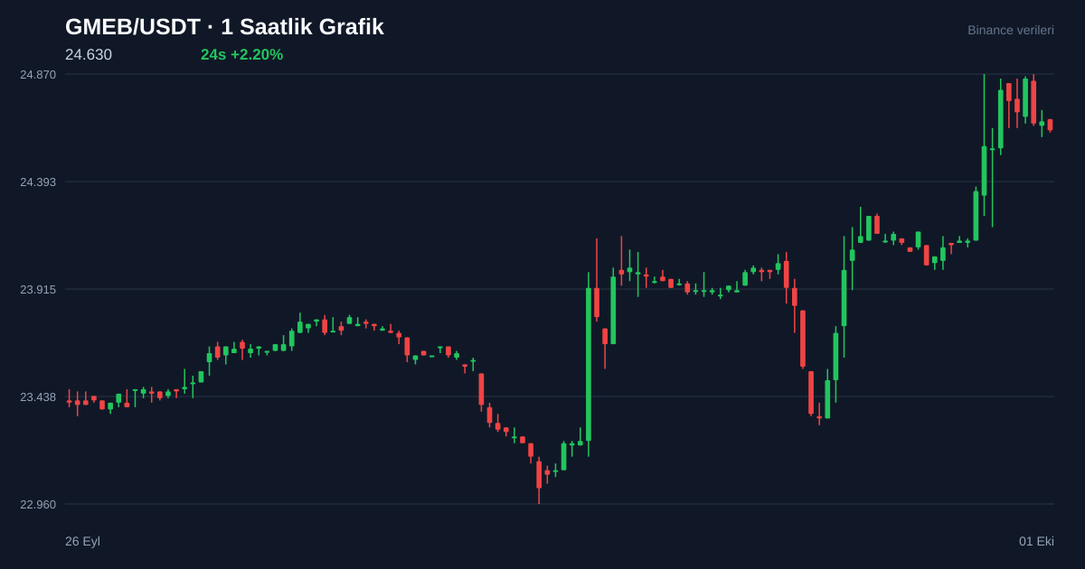 GMEB/USDT 1 saatlik statik fiyat grafiği