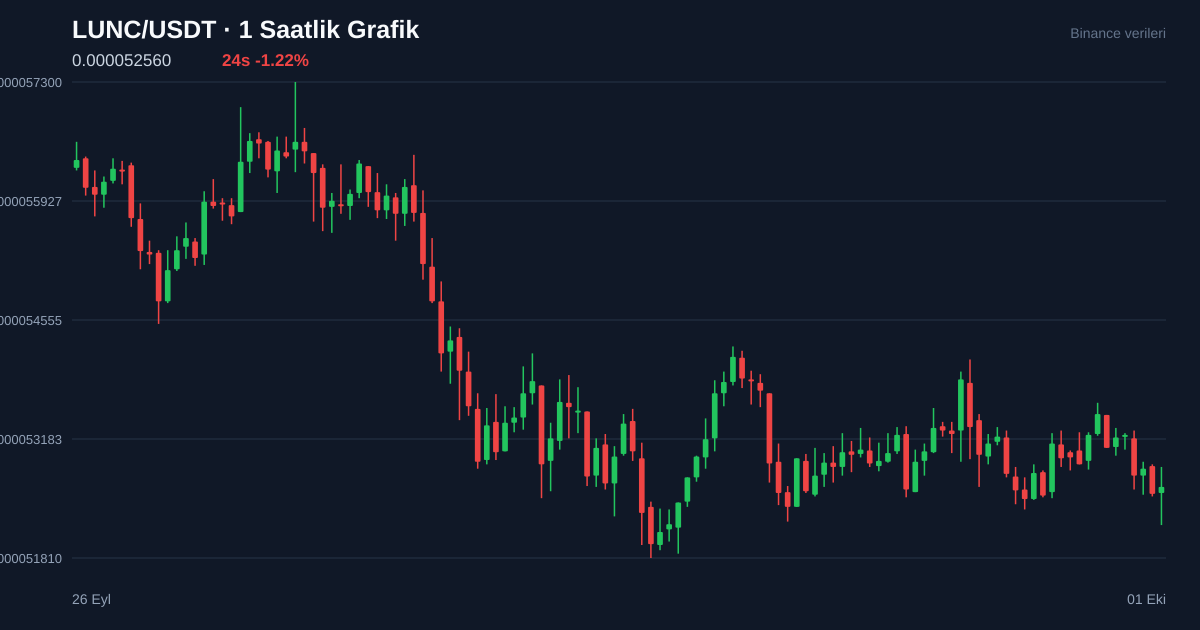 LUNC/USDT 1 saatlik statik fiyat grafiği