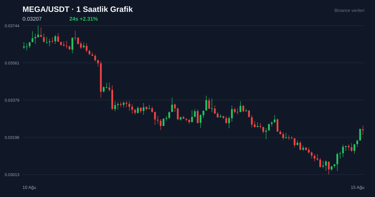 MEGA/USDT 1 saatlik statik fiyat grafiği