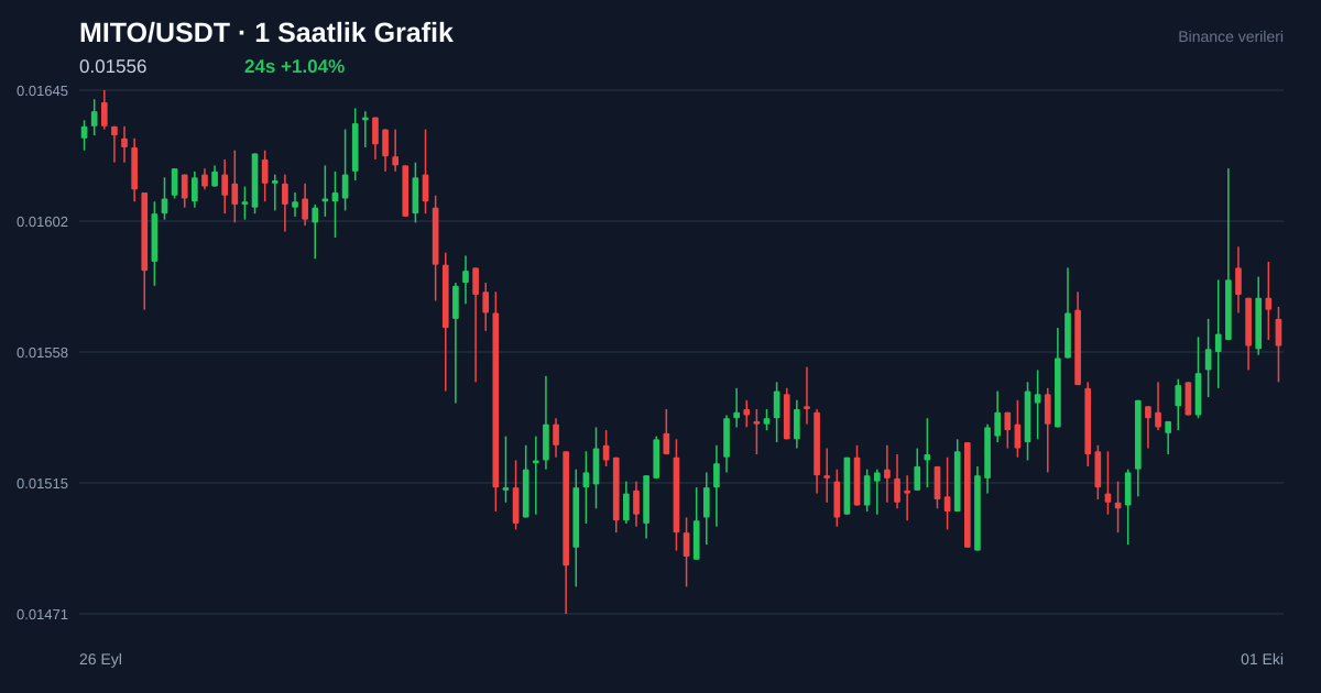 MITO/USDT 1 saatlik statik fiyat grafiği