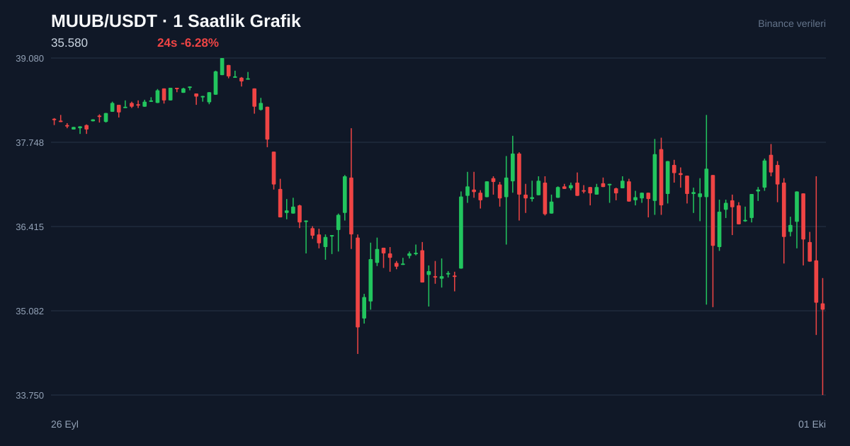 MUUB/USDT 1 saatlik statik fiyat grafiği