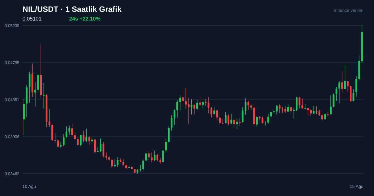 NIL/USDT 1 saatlik statik fiyat grafiği