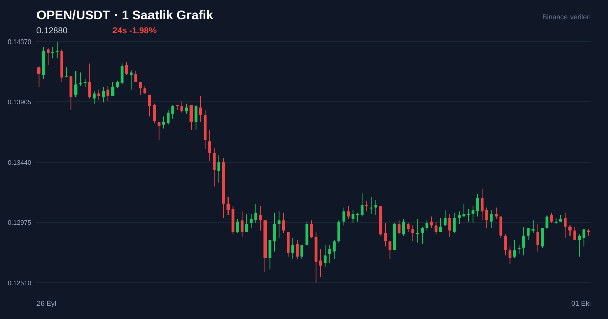 OPEN/USDT 1 saatlik statik fiyat grafiği