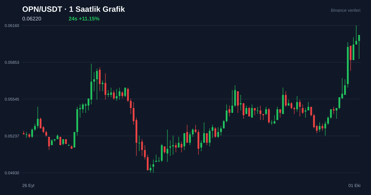 OPN/USDT 1 saatlik statik fiyat grafiği