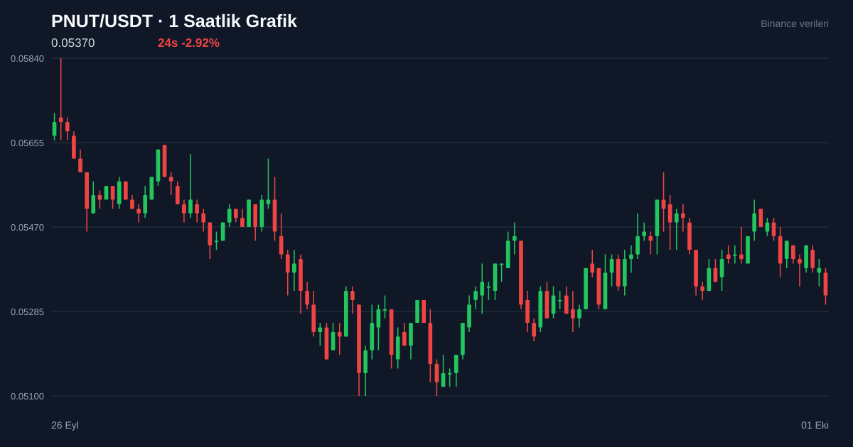 PNUT/USDT 1 saatlik statik fiyat grafiği