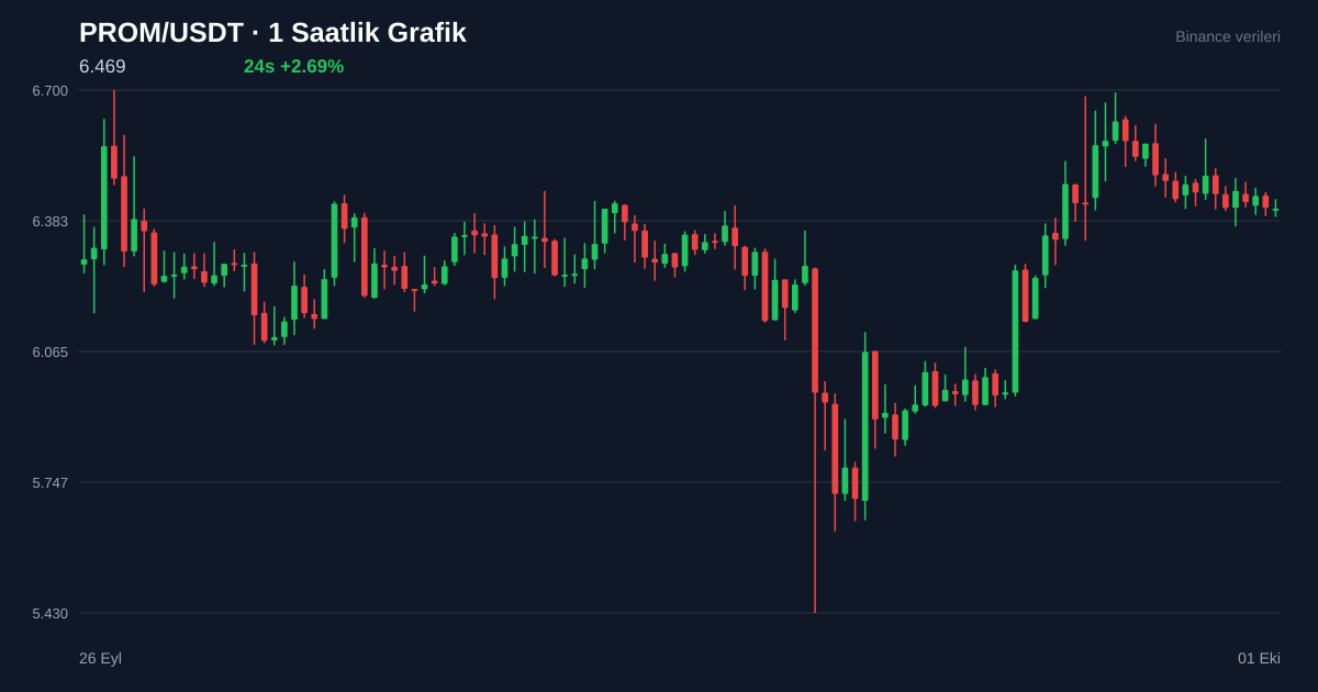 PROM/USDT 1 saatlik statik fiyat grafiği