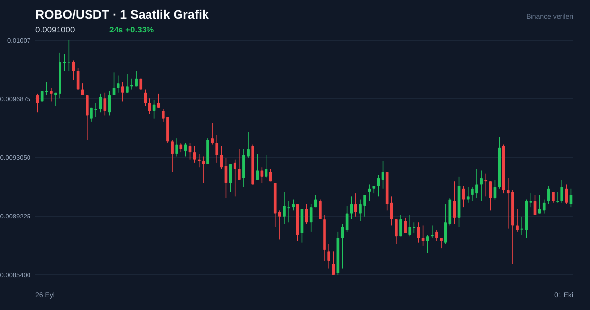 ROBO/USDT 1 saatlik statik fiyat grafiği
