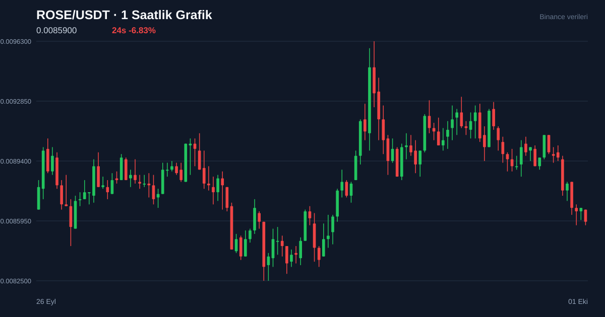 ROSE/USDT 1 saatlik statik fiyat grafiği