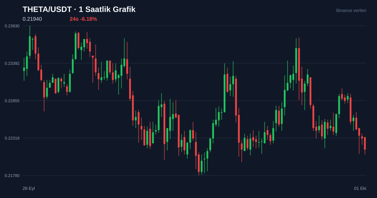 THETA/USDT 1 saatlik statik fiyat grafiği