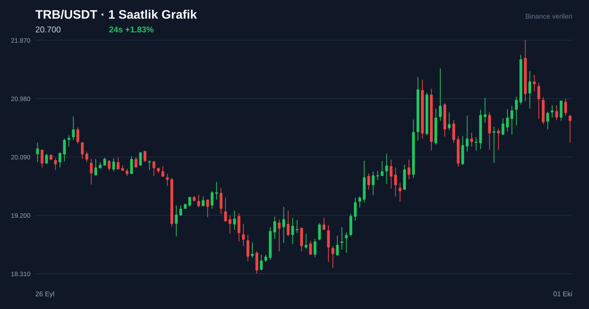 TRB/USDT 1 saatlik statik fiyat grafiği