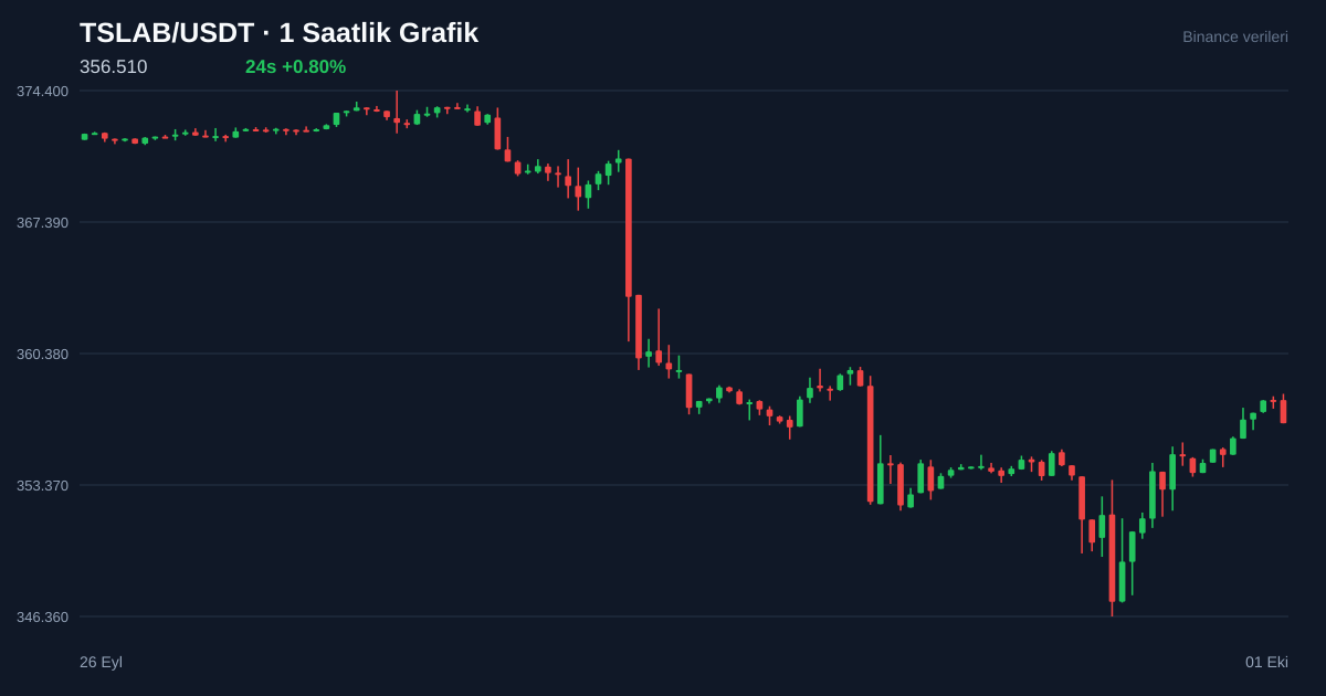 TSLAB/USDT 1 saatlik statik fiyat grafiği