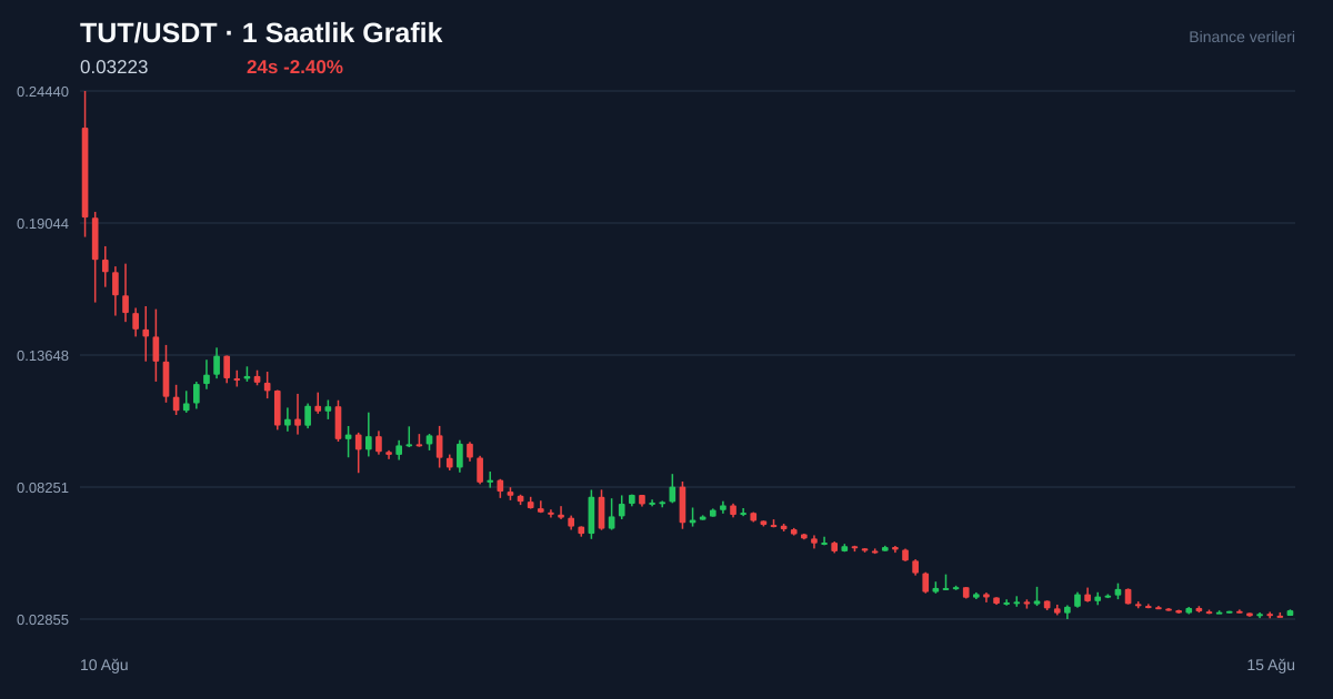 TUT/USDT 1 saatlik statik fiyat grafiği