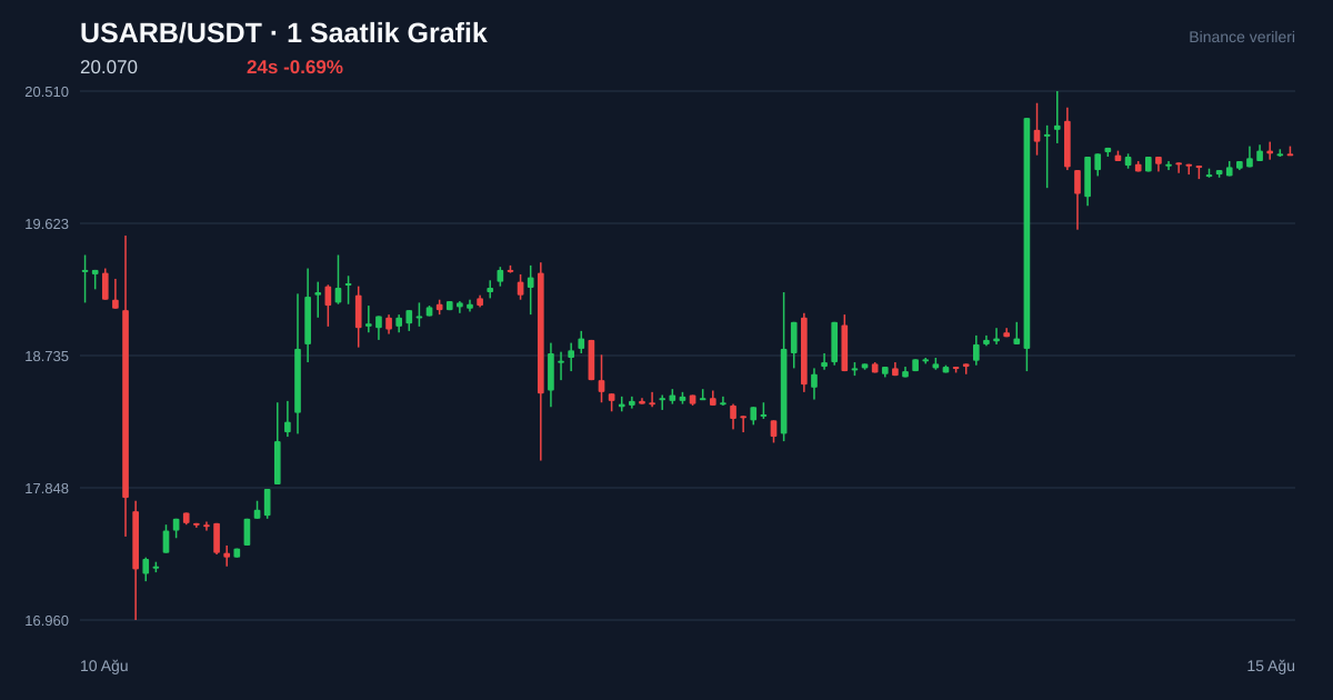 USARB/USDT 1 saatlik statik fiyat grafiği