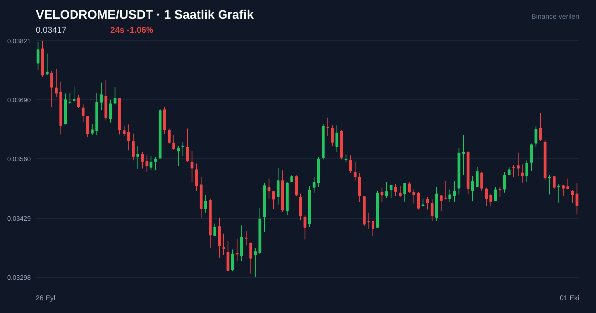 VELODROME/USDT 1 saatlik statik fiyat grafiği