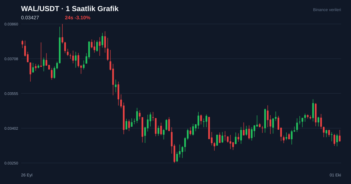 WAL/USDT 1 saatlik statik fiyat grafiği