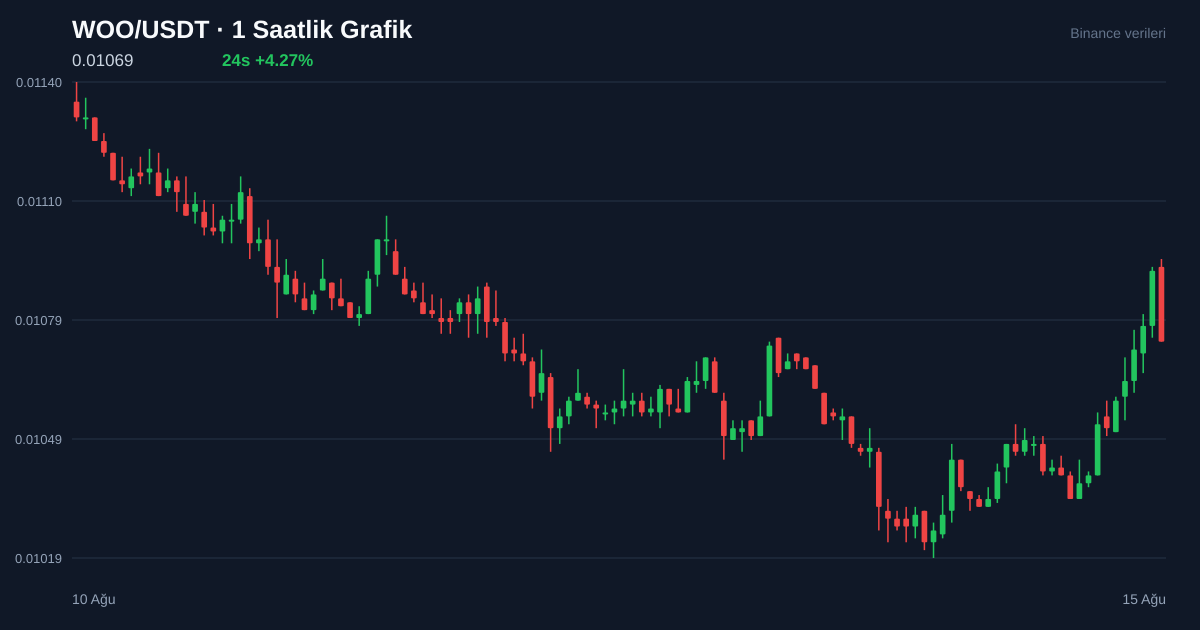 WOO/USDT 1 saatlik statik fiyat grafiği