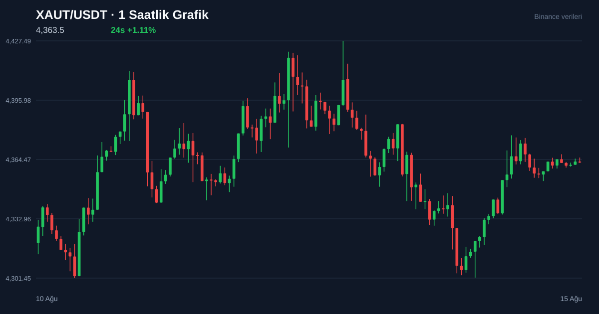 XAUT/USDT 1 saatlik statik fiyat grafiği