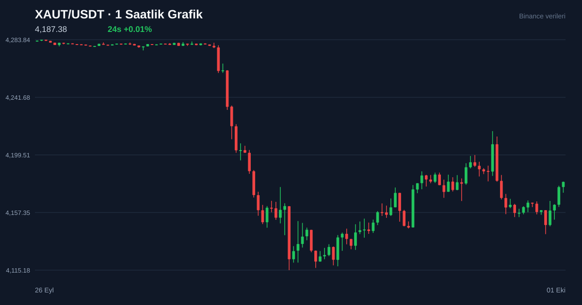 XAUT/USDT 1 saatlik statik fiyat grafiği