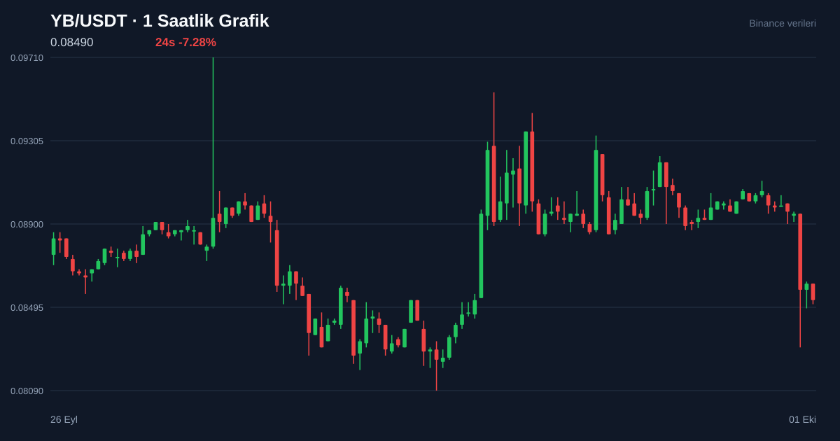 YB/USDT 1 saatlik statik fiyat grafiği
