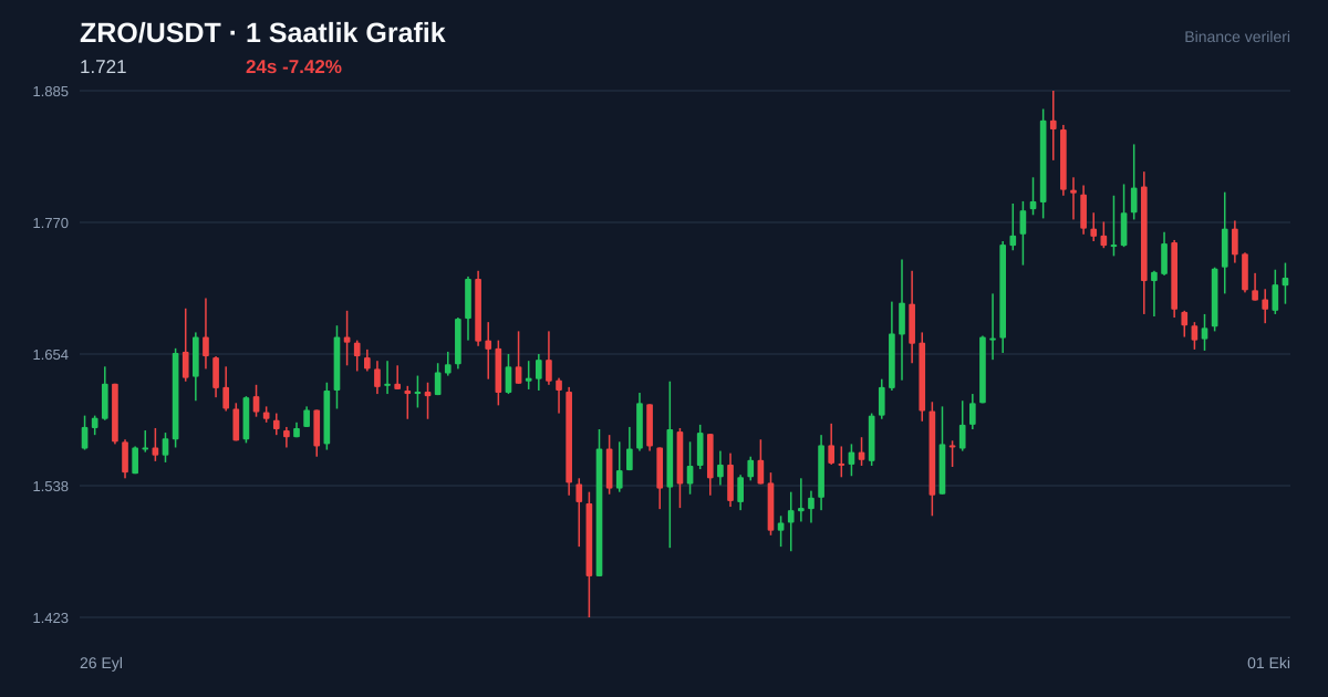 ZRO/USDT 1 saatlik statik fiyat grafiği